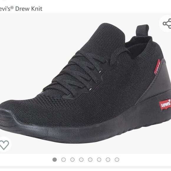 LEVI'S DREW KNIT LACE UP CLOSURE SLIP ON MEN'S SNEAKER - Picture 1 of 14
